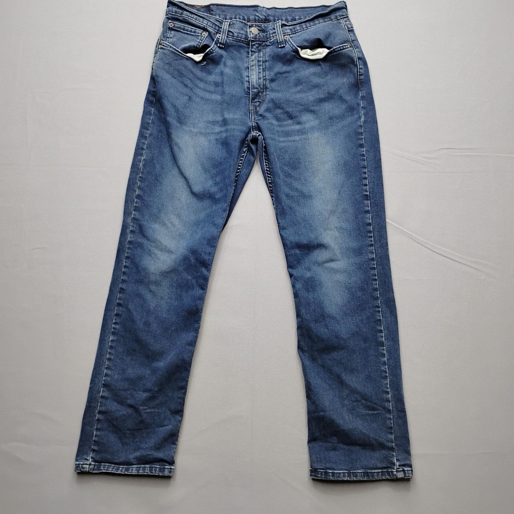 Levi's 514 Straight Fit Mens Jeans Blue Medium Wash 34x30 00514-0809
